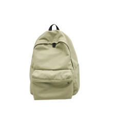 Einfarbiger Mehrzweck Rucksack Hellgrün Für Studenten Männer Frauen