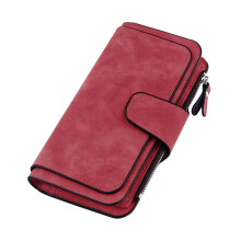 Triple Fold Damen PU Portemonnaie Mit Schnallenschluss Mehrere Fächer