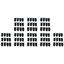18-Pin Carbon Fiber Finger Sleeves for PUBG Mobile Games Contact Screen Finger Sleeves(96 Pcs)