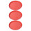 Raindrops Kippenvoeder Plaat Rood Plastic 3-Pack 6