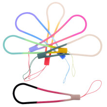 6-tlg. kurzes Silikon-Schlüsselband für Badge-Karten und Handy-Armband