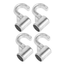 4 stücke metall kleiderschrankstangen haken aus aluminium mit klammerhalter