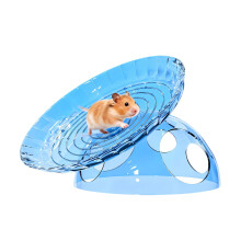 Hamster Flying Saucers Exercise Wheel With Hideouts House-blue