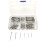 175Pc SPLIT PINS Cotter Fixings Set Assorted Sizes Zinc Plated Steel Hard Case 1