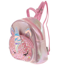 pinkfarbener Pailletten-Rucksack mit Einhorn-Design für Kinder
