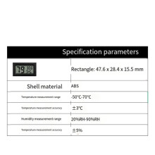 For Electronic Temperature and Humidity Meters LCD Monitor Indoor Room for 3D Printer Accessories A