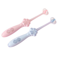 2-Pack Triple-Sided Toothbrush for Kids, Soft Bristles for Ages 3-12, Autism-Friendly,