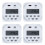 4X  12V Digital LCD Power Programmable Timer   Relay 16A Amps 2