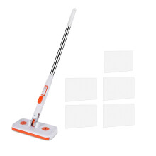 Multiuse Cloth Head Mop With High Absorbent-Mop and 5 cloths