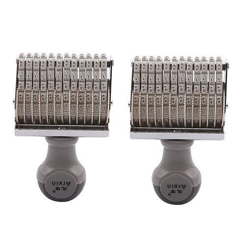2X Arxin 12 Band Self Inking Rubber Stamps Numbering Machine,