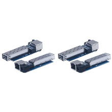 4x 1.25G Media Converter Slot SFP Transceiver Module 1 SFP Slot 1 RJ45 Ethernet SFP Fiber