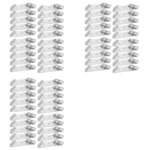 Conector Universal de Canto de Móveis 60 Peças, Quadro de Suporte de Triângulo de Móveis de Conector de Fixação de Ângulo