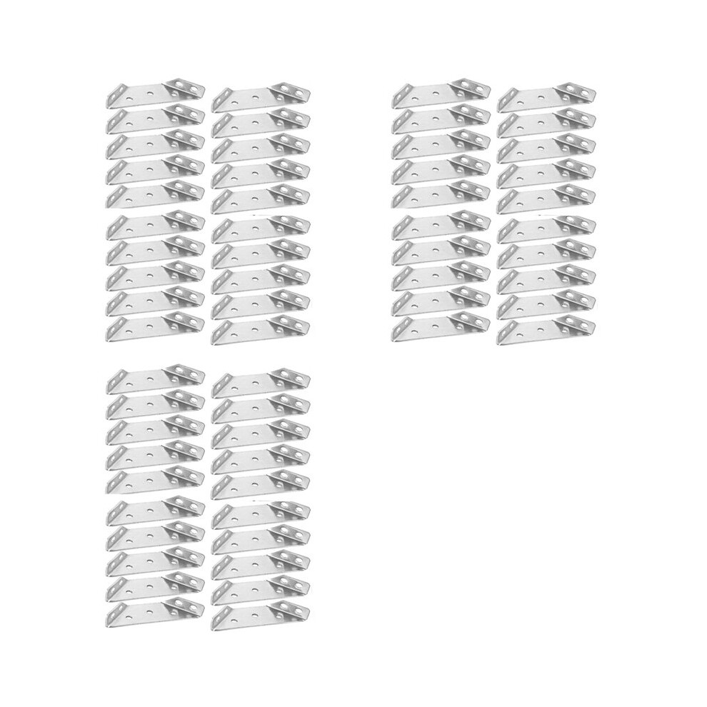 60Pcs Universal Furniture Corner Connector, Angle Fasten Connector Furniture Triangle Support Frame 6033961326227