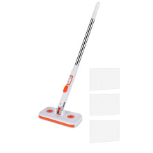 Space Saving Small Cleaning Mop With Easy-Mop and 3 cloths