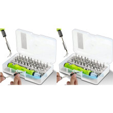2X 32-in-1-Schraubendreher-Werkzeugsatz, Präzisions-Schraubendreher-Set, Multifunktions-Schraubendreher, Geeignet für Tägliche Reparaturen zu Hause