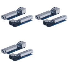 6x 1.25G Media Converter Slot SFP Transceiver Module 1 SFP Slot 1 RJ45 Ethernet SFP Fiber