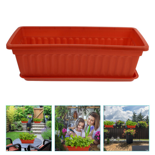 Kunststoff Blumentopf Für Gärtnern Und Gemüseanzucht Mit Auffangwanne 1