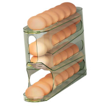 Modern Refrigerator Eggs Dispenser With Heavy-Transparent green