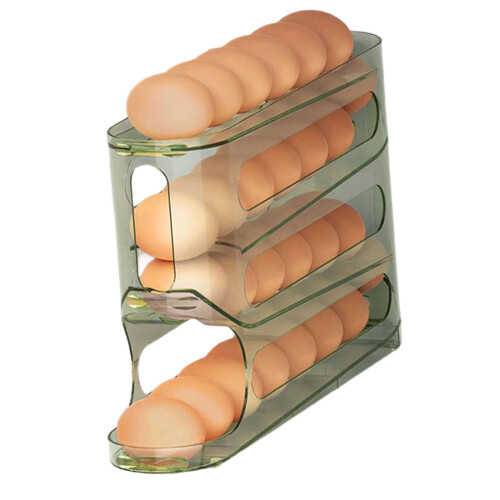 Modern Refrigerator Eggs Dispenser With Heavy-Transparent green