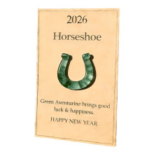 Good Luck Horse Year Animal Pocket Art Piece Acrylic Figurine-D
