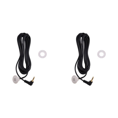 2X Microfono  Esterno Vivavoce per Autoradio da 3,5 mm per  Sportage 2011-2013 e per  Accent Solaris 2011-2016