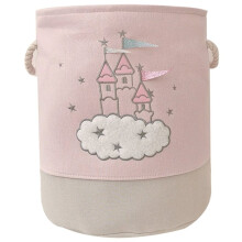 Large  Laundry Basket Kids Toys Storage Basket with Handles Fabric Foldable Cute Cartoon Castle Nursery Hamper Gift