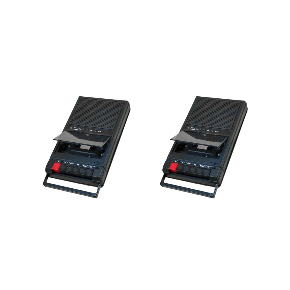 2X Multifunction Retro Portable Handheld Tape Usb Player Cassette Recorder Music Player Built-In Speakers 6032787125908
