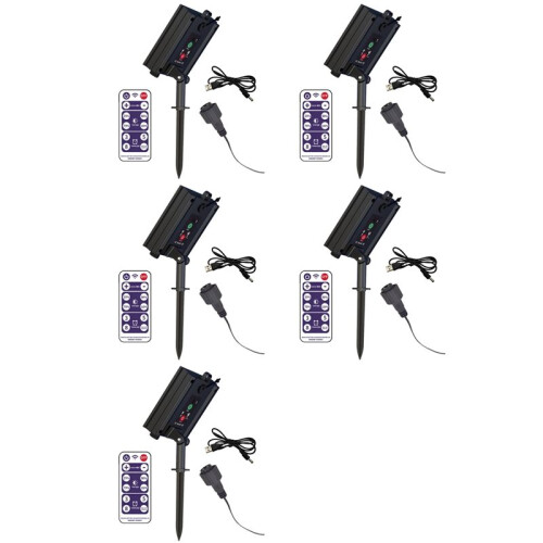 5X Solar Battery Box Kit Pack Powered Lithium Panel Light with Remote Control for Led String Strip Lamp 24V DIY