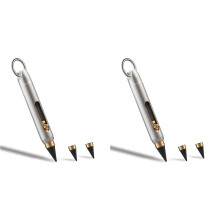 2X Everlasting Metal Inkless Pen, Titanium Forever Erasable Pen for Sketch Drawing Writing Mechanical Pencil