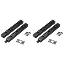 4Pcs 6 Inch Door Bolts -Stainless Steel Concealed Security French Door Locks with Hardwares, Metal Flush Bolts