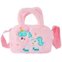 Unicorn Plush Bag Man Travel Toddler Handbag Kid Crossbody Purse