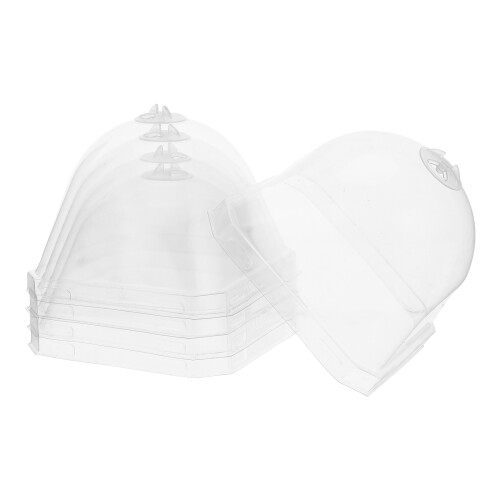 cubierta plástica transparente para plantas, protección contra heladas