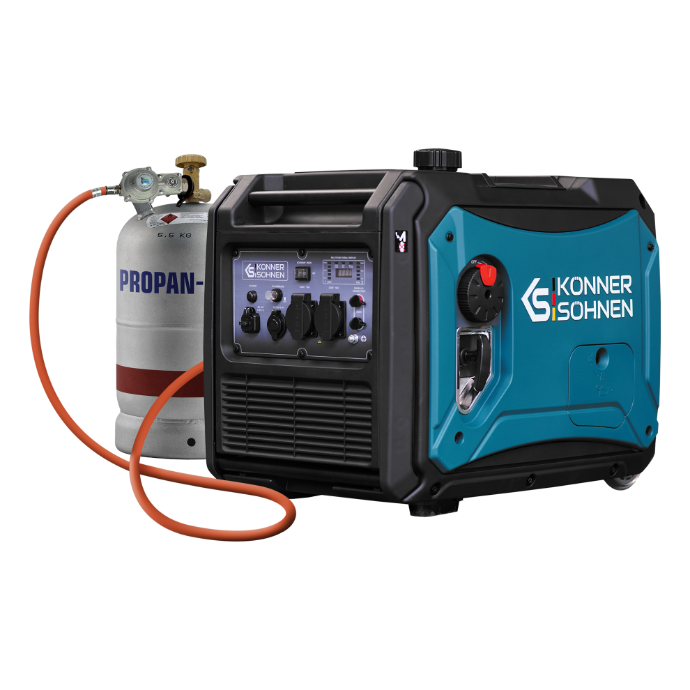 Könner & Söhnen Ks 4000Iegs Portable Lpg/Petrol Inverter Generator Max 4.4 Kw