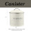 Apollo Round Cream Biscuit Storage Tin Canister 6