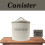 Apollo Round Cream Biscuit Storage Tin Canister 8