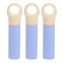 3Pcs Sky-Blue Plastic Broom Handle Grip with Hanging Hole for Home Use