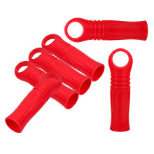 6 Pcs Mop Handle Accessories 13.00x4.00x3.00cm Red