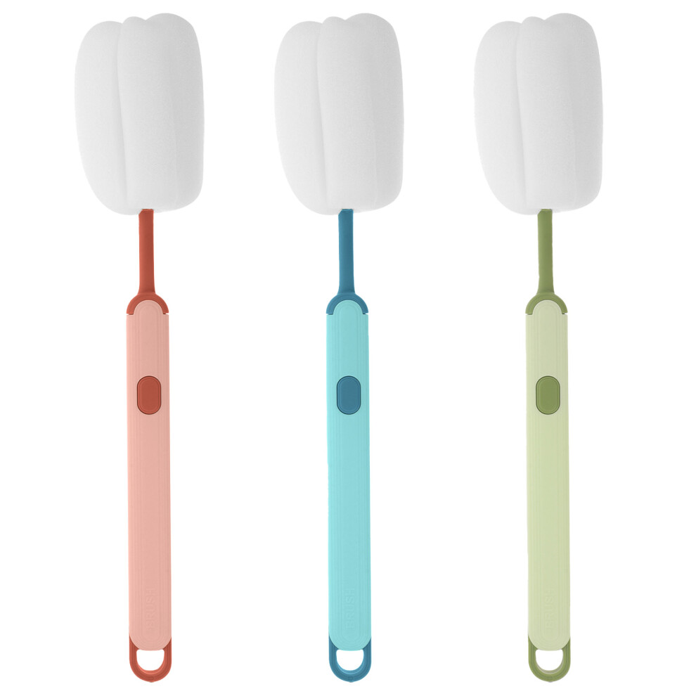 Artibetter 6Pcs Bottle Cleaning Brush Sponge Head Long Handle For Water Bottles