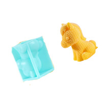 Moules en Silicone en forme de figurine-Cheval en laine de 7 cm