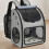 Ventilated Pet Journey Bag With Wide View And Comfortable-Blue 4