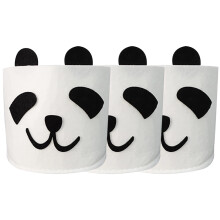 3Pcs White Felt Animal Flower Pot Covers for Home Decorative Planters