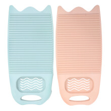 Ergonomic Pp Washboard With Soap Dish Portable For Home 2pcs