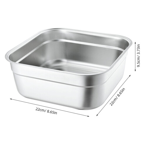 edelstahl spülschüssel küche gemüsewaschschale 22 cm 1