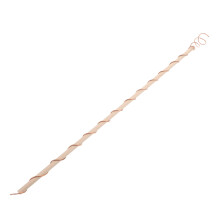2Pcs Copper Wire Garden Stakes - Wood Frame with Flexible Coil Support