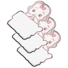 3Pcs Baby on Board Car Stickers Pink Pet Durable Safety Sign Decals