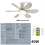 Ventilador de Teto Externo À Prova D'Água Fanbulous de 42 Polegadas com Luzes, Controle Remoto e Motor CC de 6 Velocidades B 2