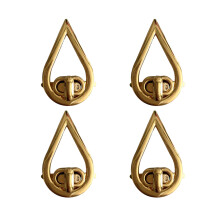 4Pcs Golden Water Drop Lock Clutch Bag Hardware Zinc Alloy Accessories