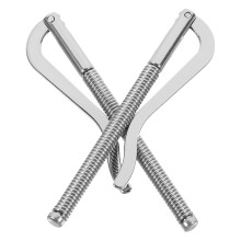 2Pz Clip Porta Denaro in Metallo Argento Resistente Per Casa