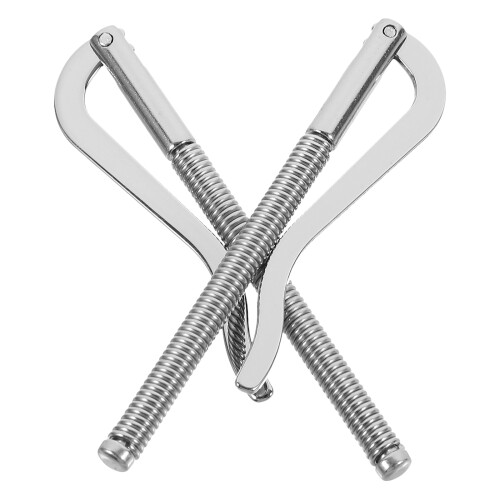 2Pz Clip Porta Denaro in Metallo Argento Resistente Per Casa