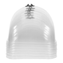 6Pcs Plastic Garden Cloche Dome Clear Plant Covers Frost Protection